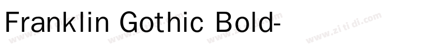 Franklin Gothic Bold字体转换